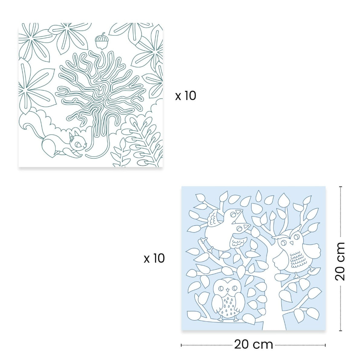 Djeco farvelæg, Skoven i lange baner DJ00052