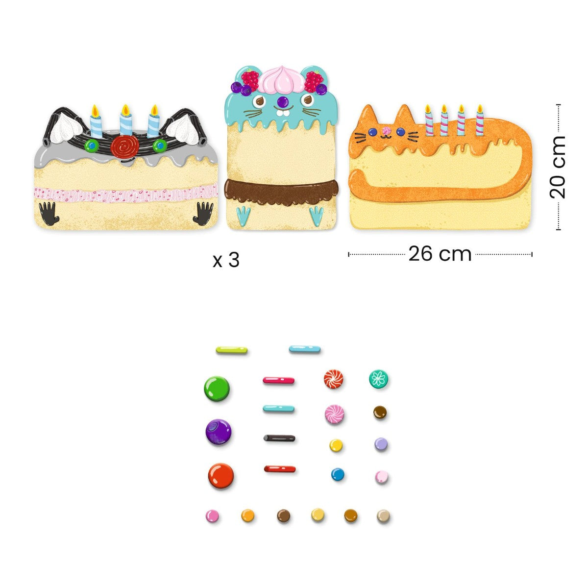 Djeco Mosaics, Cake Cats
