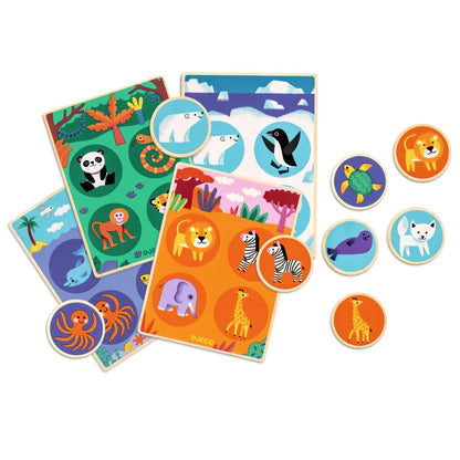 Djeco Træbilledlotteri, Dyr DJ01615