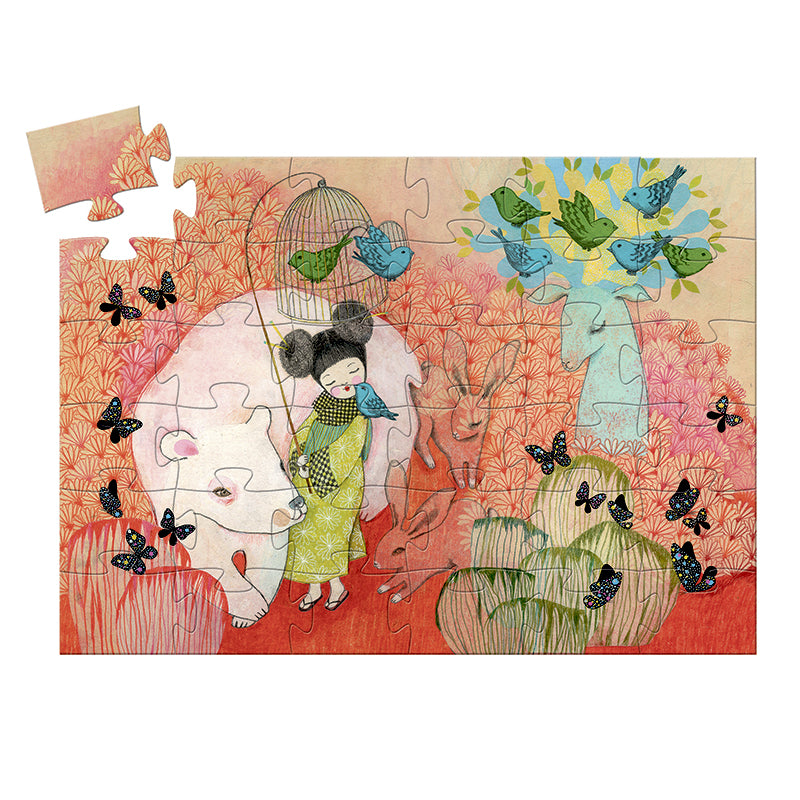 Djeco Silhouette Puzzle, Kokeishi - 36 Pieces