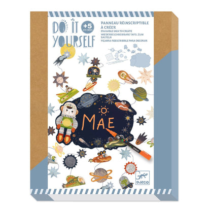 Djeco DIY - Nameplate, The Space Adventure