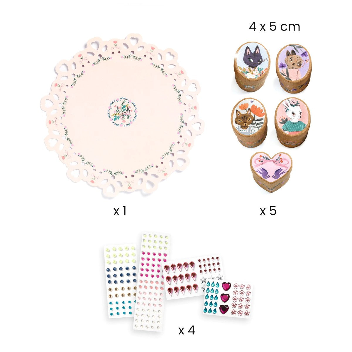 Djeco DIY - 5 Mini Boxes