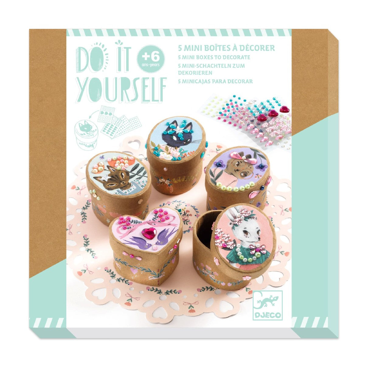 Djeco DIY - 5 Mini Boxes