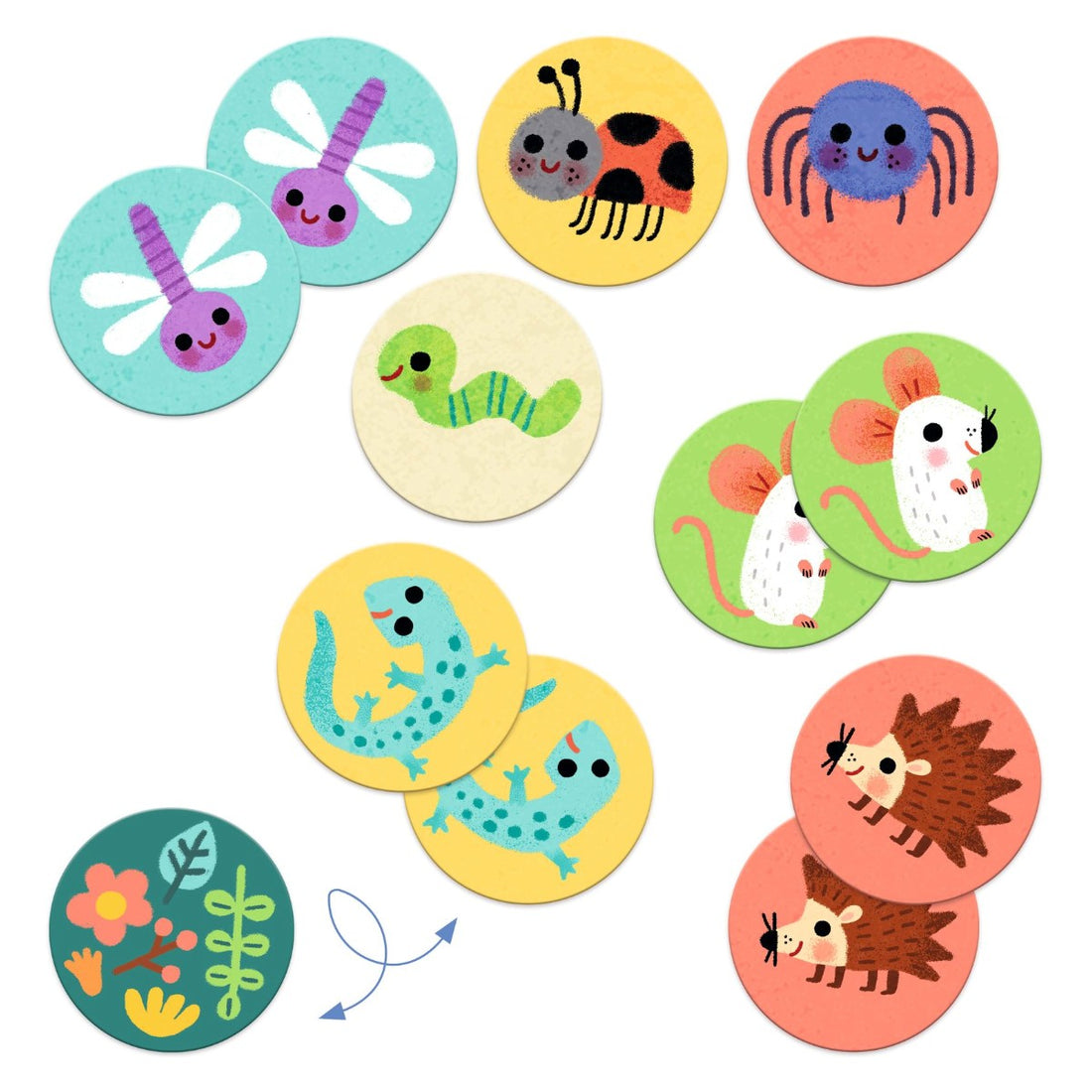 Djeco Lærespil, Memo Små dyr DJ08254