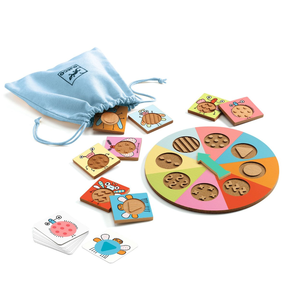 Djeco Sensory Touch and Feel Game, Bzz