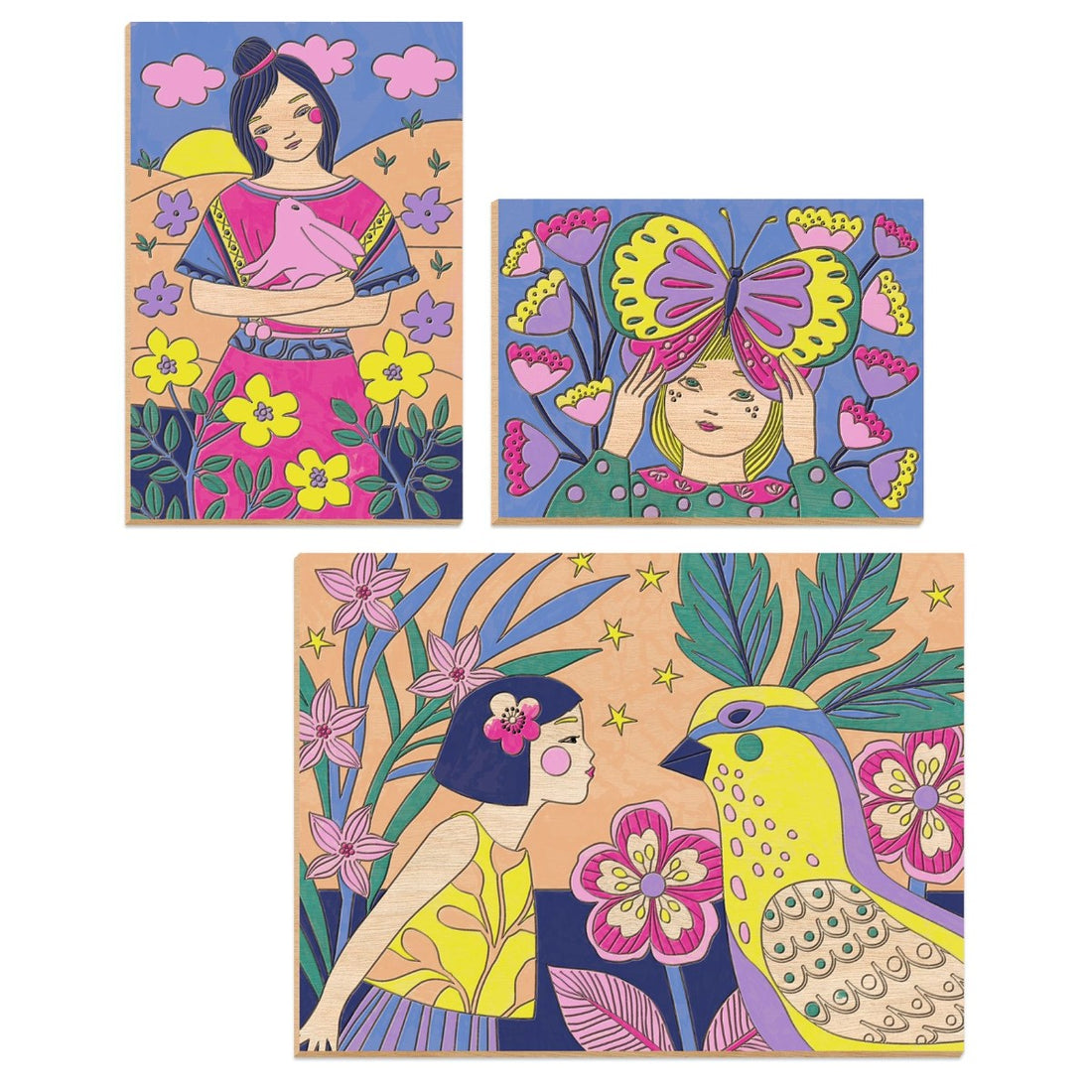 Djeco Creative Coloring, Cute Girls