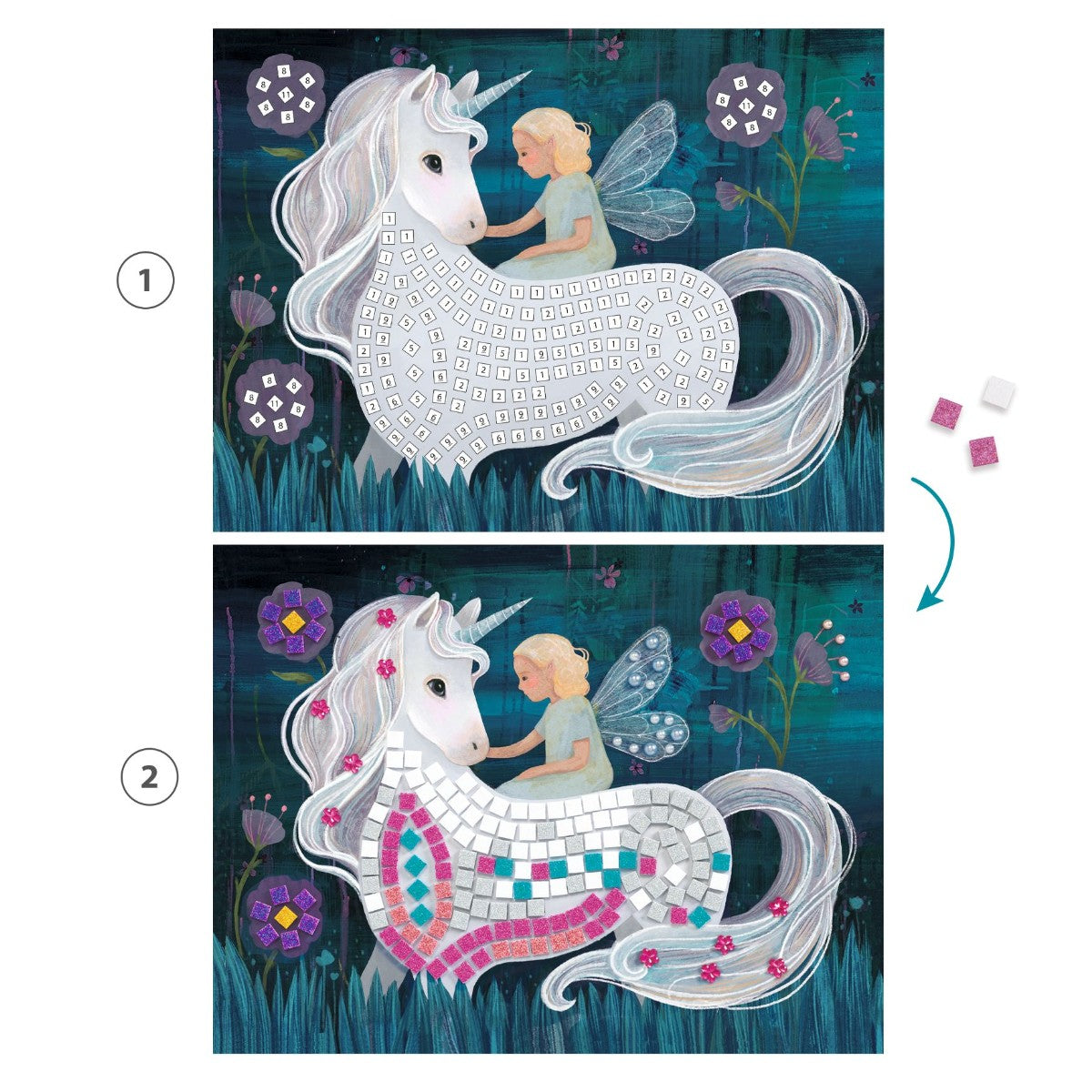 Djeco Creative Mosaic, The Enchanted World