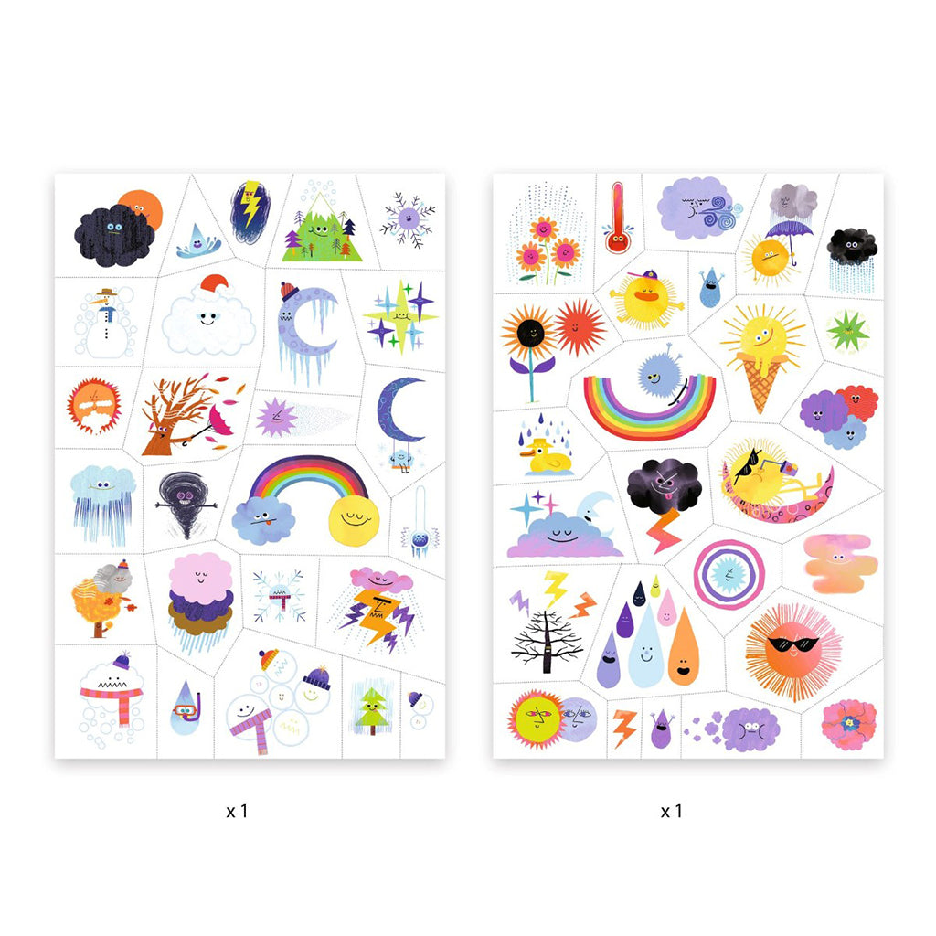 Djeco tatoveringer, Sol og vind ( PAKKEKALENDER)
