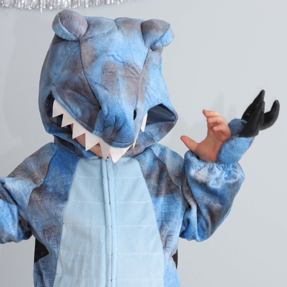 Den goda Fen Animal Costume, Dinosaur T-Rex Jumpsuit – Ages 3-5
