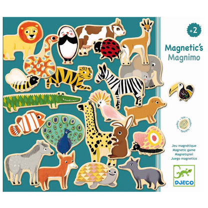 Djeco magneter i træ, 36 dyr