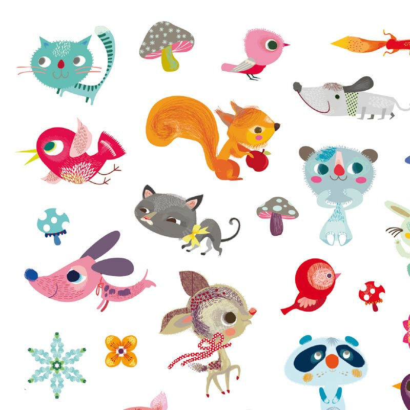 Djeco klistermærker, små venner