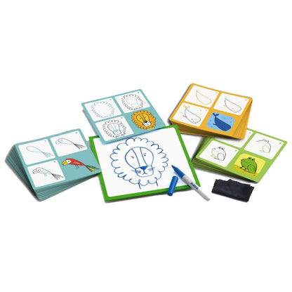 Djeco lær at tegne, trin for trin - dyrevenner