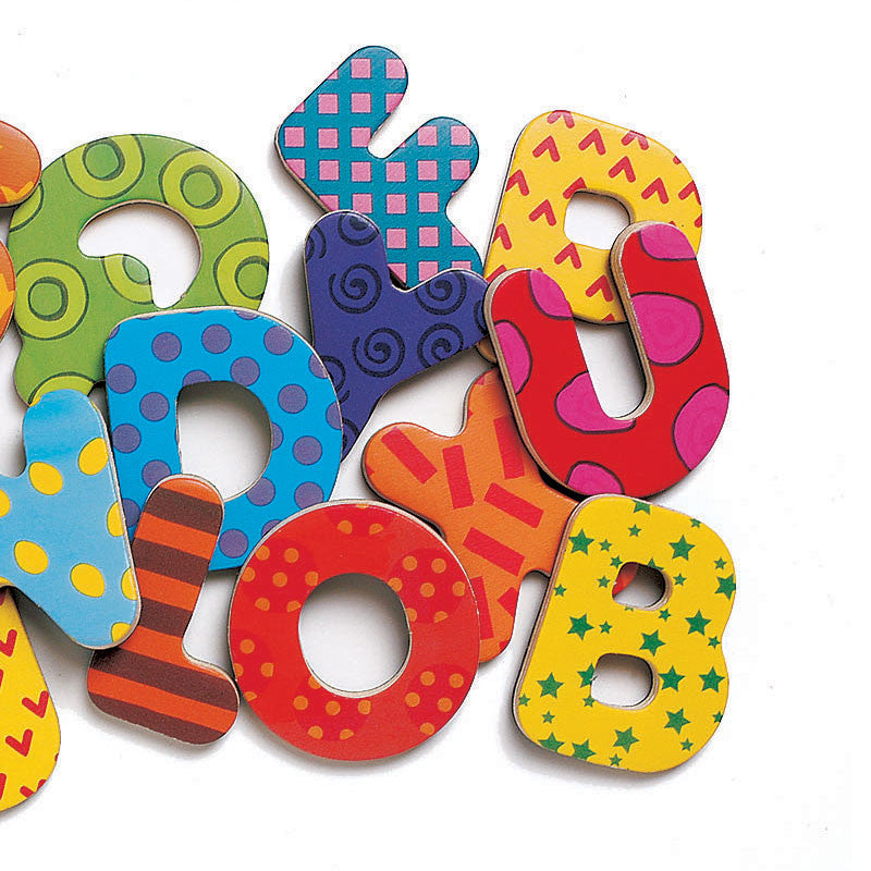 Djeco magneter i træ, bogstaver