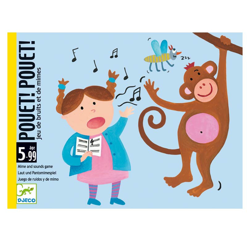 Djeco pouet-pouet,  mime og gætte spil