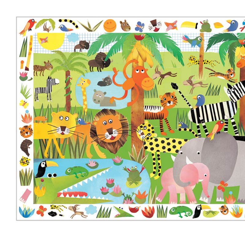 Djeco puslespil, Jungledyr - 35 brikker