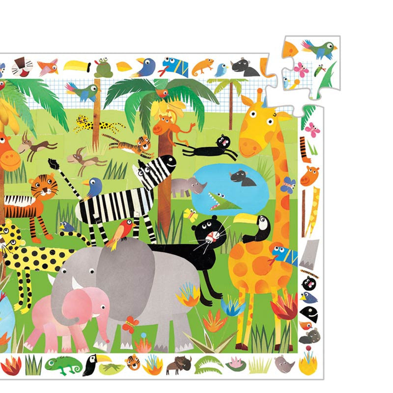 Djeco puslespil, Jungledyr - 35 brikker