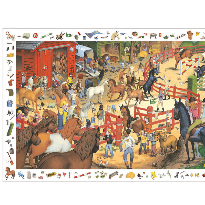 Djeco puslespil, heste 200 brikker