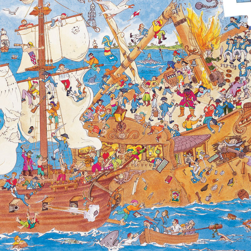 Djeco puslespil, pirat -  100 brikker