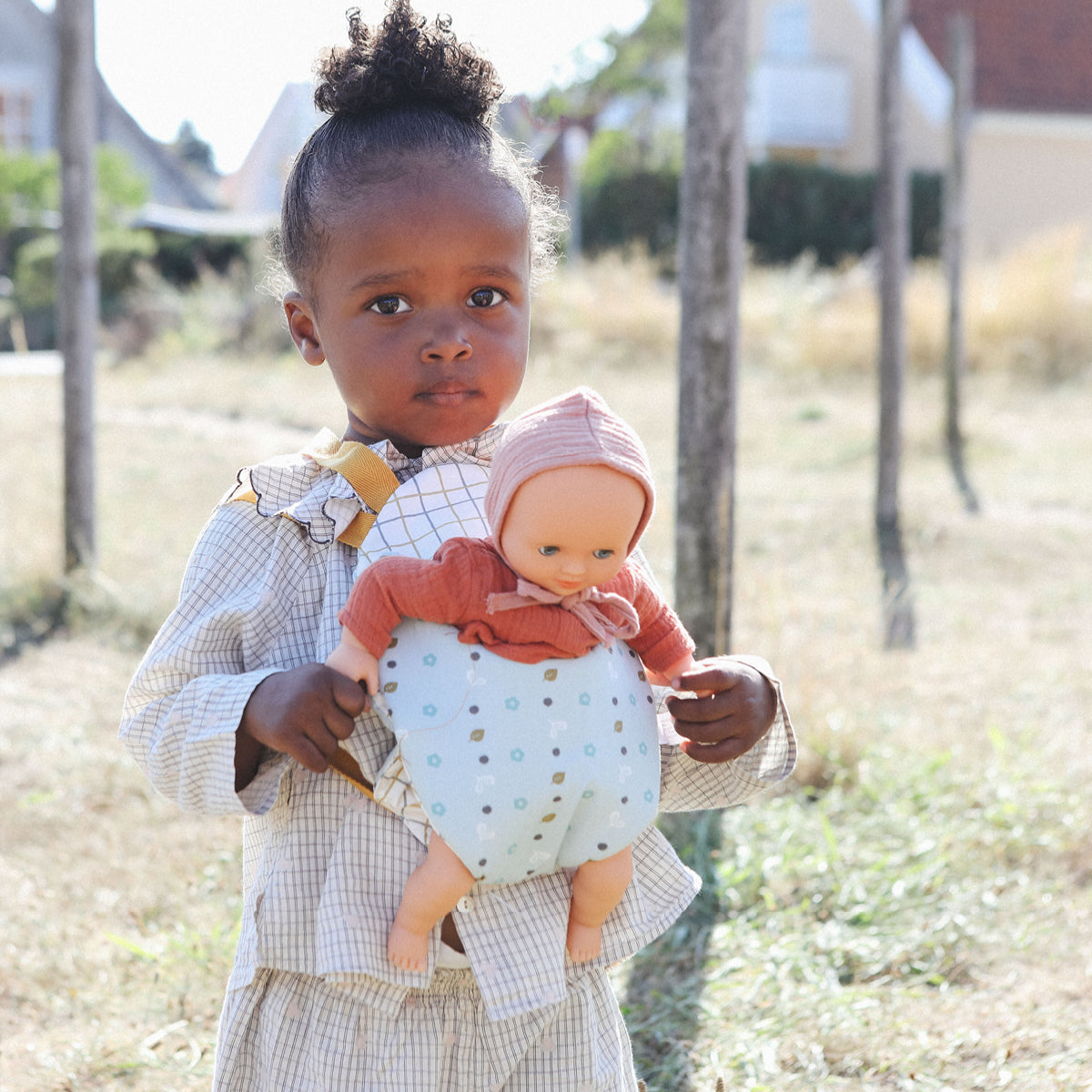 Djeco Pomea Baby Carrier, Blue Grey