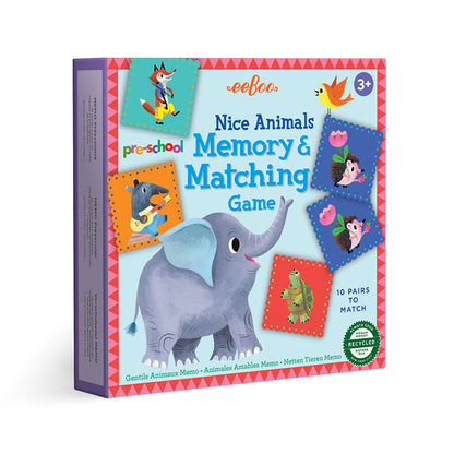 Eeboo Memory Game, Cute Animals