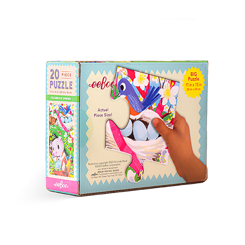 Eeboo Puzzle, Spring - 20 Pieces