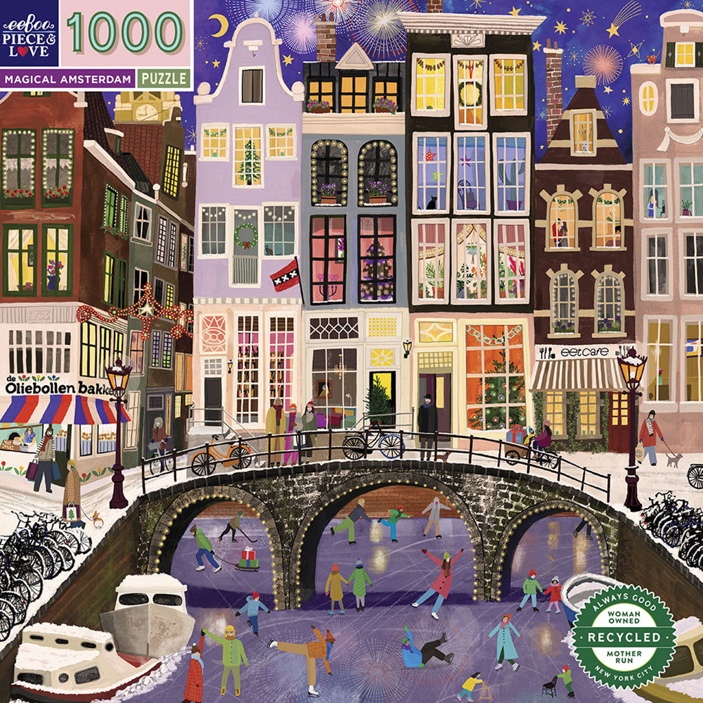 Eeboo Puzzle, Magical Amsterdam – 1000 Pieces