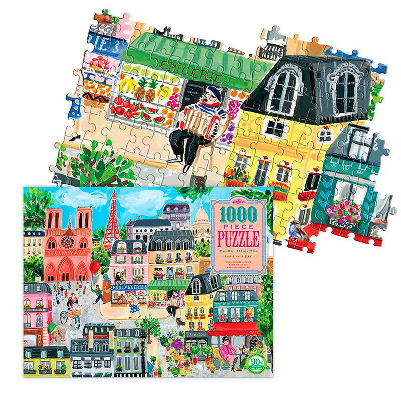 Eeboo Puzzle, Paris - 1000 Pieces
