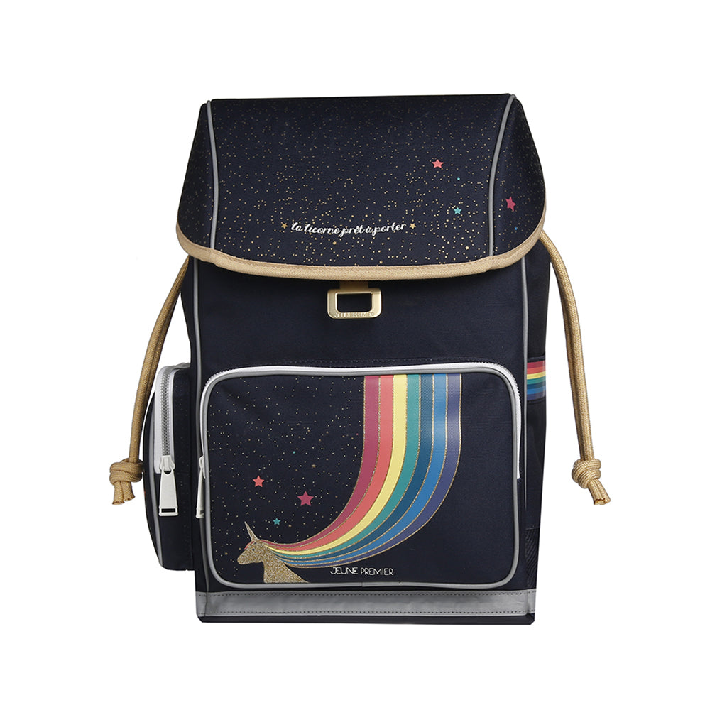 Jeune Premier Ergonomic Backpack, Unicorn Gold - Ages 6-10