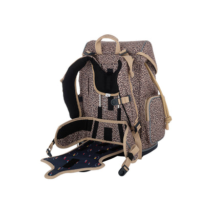 Jeune Premier Ergonomic Backpack, Leopard Cherry - For Ages 6-10