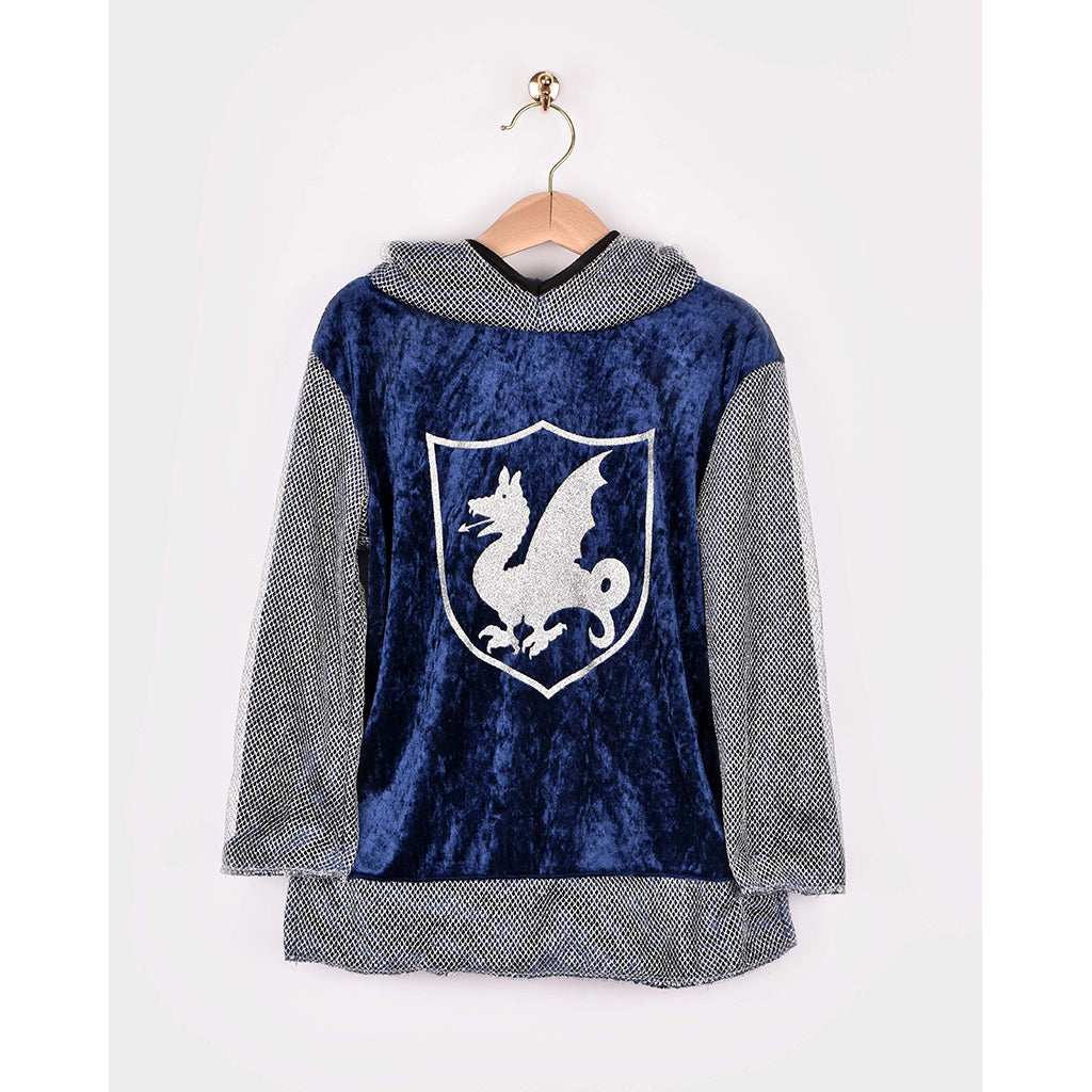 Den goda Fen Costume Top, Blue Knight Blouse – Ages 2-6