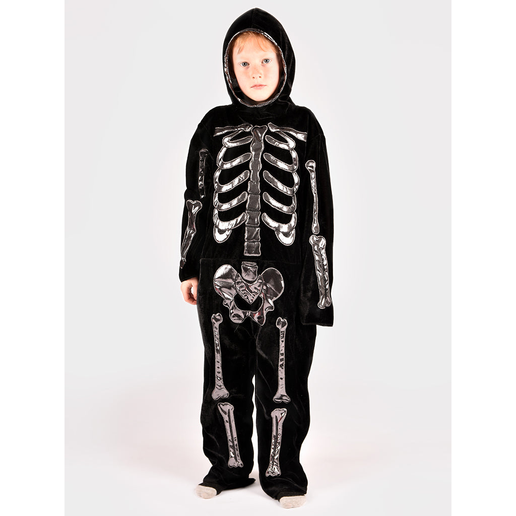 Den goda Fen Costume, Skeleton Jumpsuit – Ages 4-6