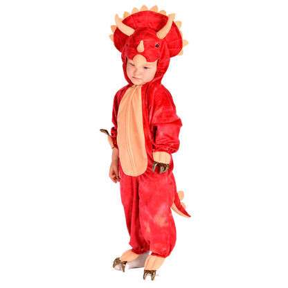 Den goda Fen dyrekostume, Dinosaur Triceratops jumpsuit - 2-4 år