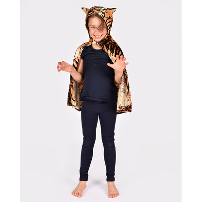 Den Goda Fen Animal Costume, Tiger Cape – Ages 3–8 years