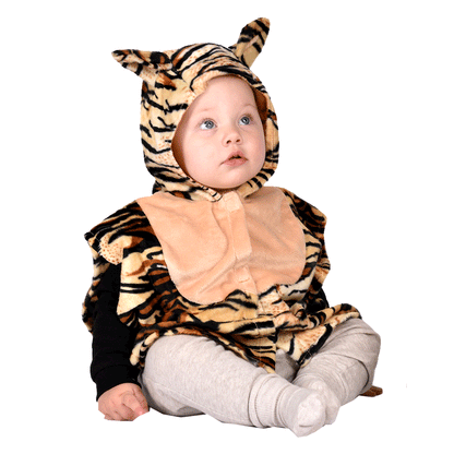 Den goda Fen Animal Costume, Tiger Cape - Ages 1-4