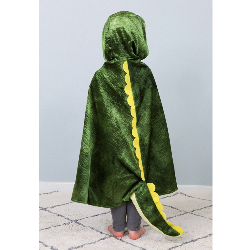 Great Pretenders Animal Costume, T-Rex Dinosaur Cape with Hood - Size 4-5 Years