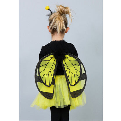 Great Pretenders Costume Outfit, Glitter Bumblebee Set - Size 4-6 Years