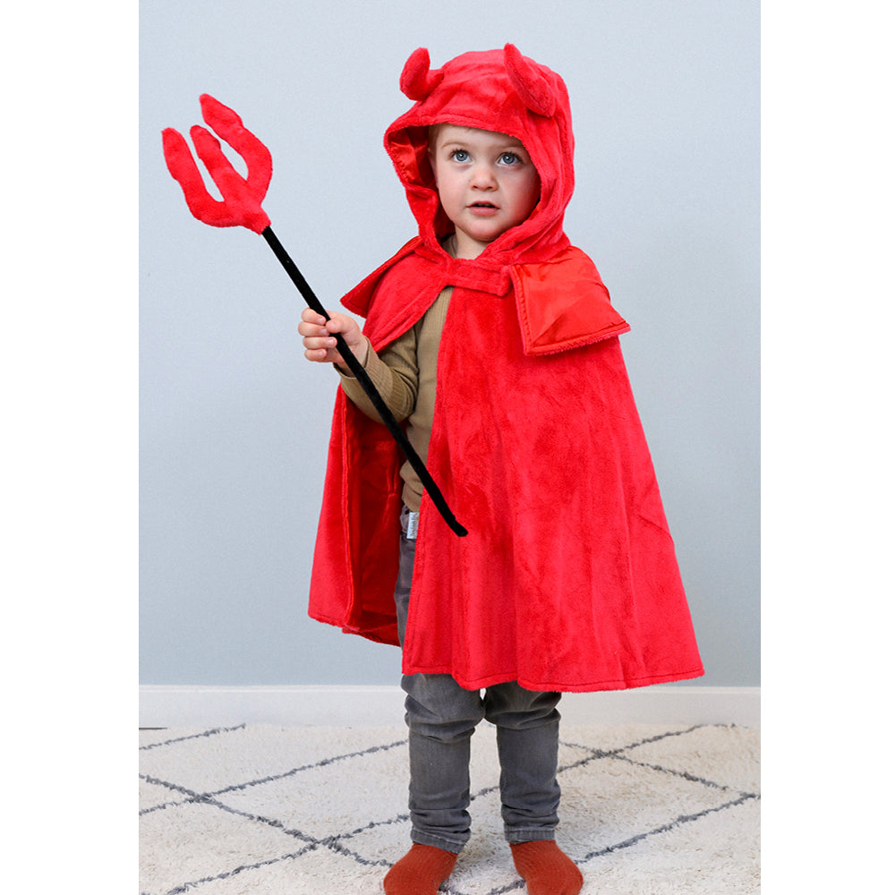 Den Gode Fen costume, devil with trident, size 3-8 years