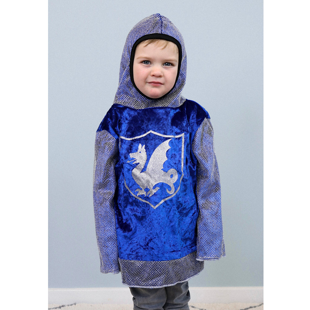 Den goda Fen Costume Top, Blue Knight Blouse – Ages 2-6