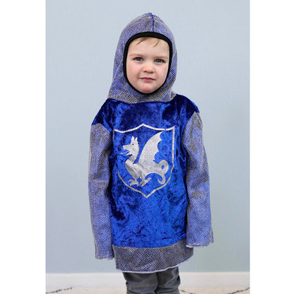 Den goda Fen Costume Top, Blue Knight Blouse – Ages 2-6