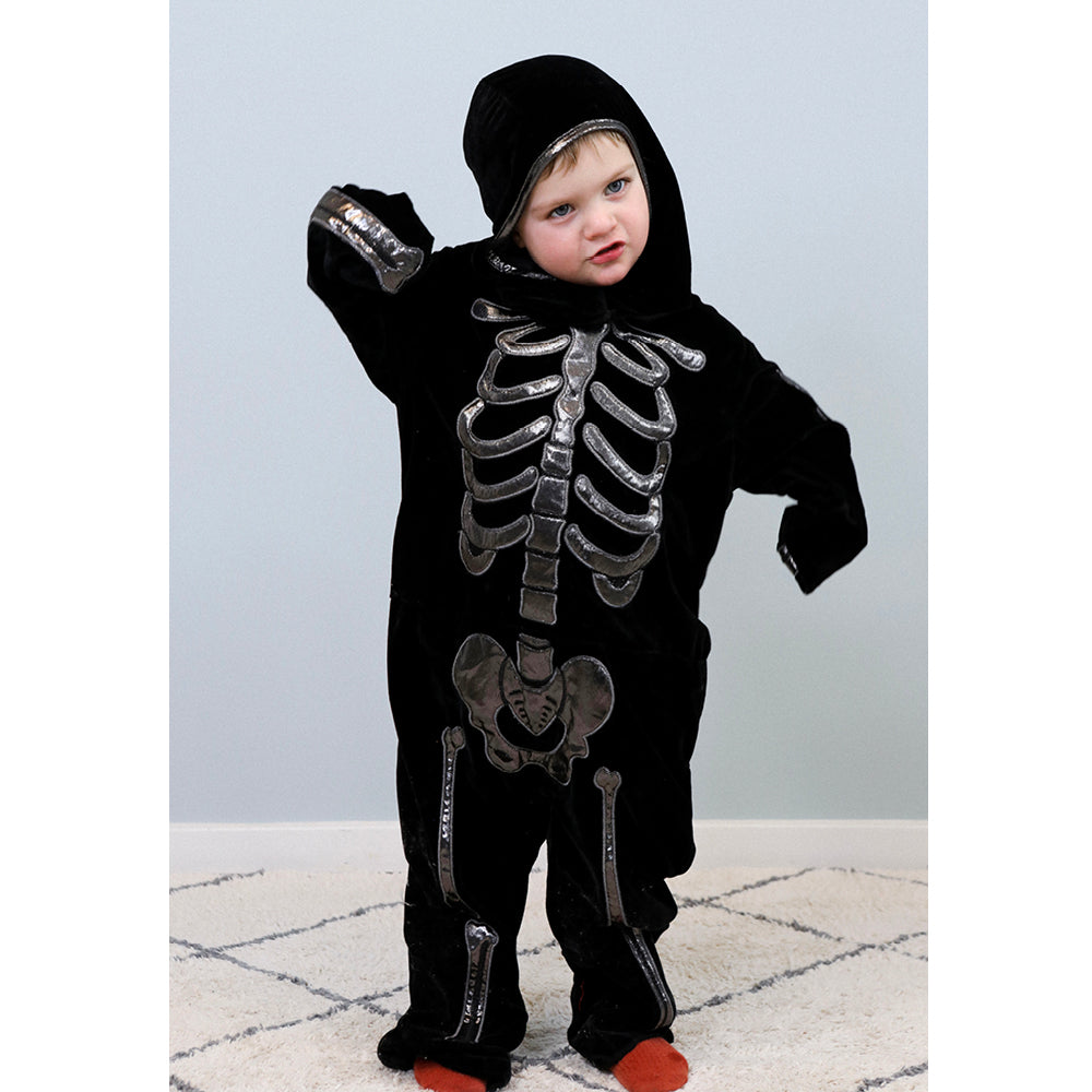 Den goda Fen Costume, Skeleton Jumpsuit – Ages 4-6