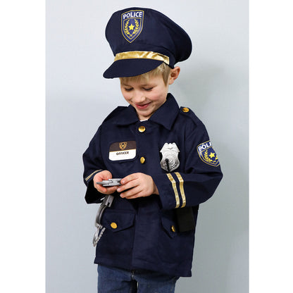 Great Pretenders Dress-Up Costume, Policeman with Hat and Accessories - Size 3-6 Years