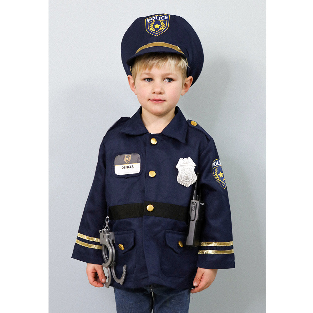 Great Pretenders Dress-Up Costume, Policeman with Hat and Accessories - Size 3-6 Years