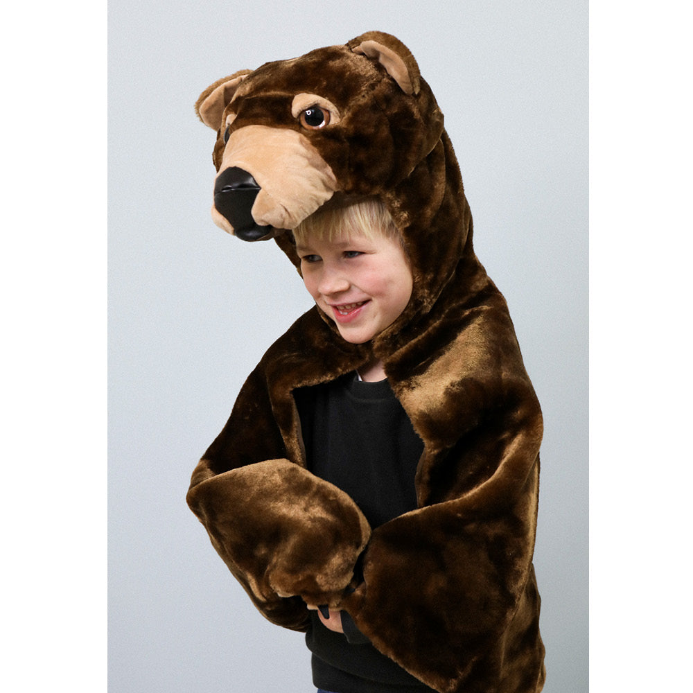 Great Pretenders Animal Costume for Little Ones, Woodland Bear Cape - Size 2-6 Years