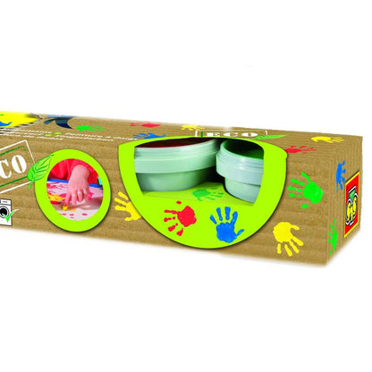 Fingermaling, Eco - 4 stk klare farver