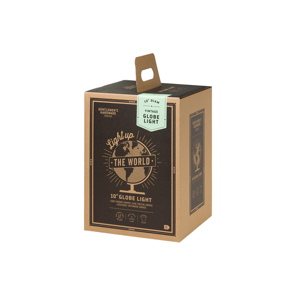 Vintage Globe Lamp, Illuminated Globe