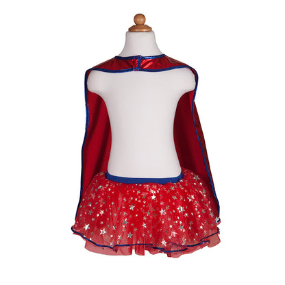 Great Pretenders Dress-Up Costume, Superhero Girl with Mask - Size 4-6 Years