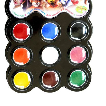 Grim Tout ansigtsmaling, karneval - 9 farver