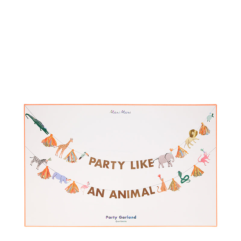Meri Meri Garland with Safari Animals – 3.8 Meters