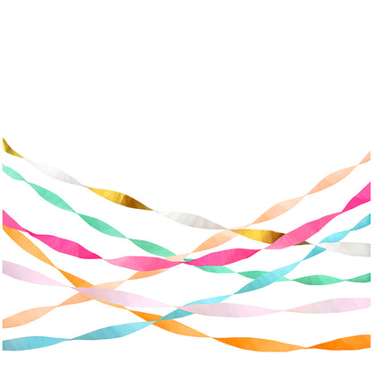 Meri Meri crepepapir på rulle, 7 farver - Bright