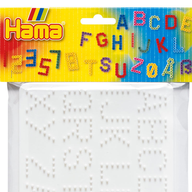 Hama perleplade til Midi perler - 2 stk tal og bogstaver